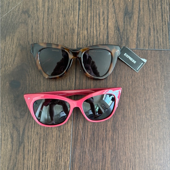 Express Sunglasses Set - Tortoise and red